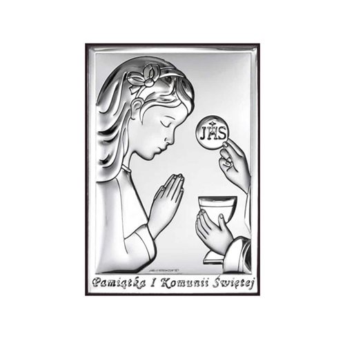 Zestaw Obrazek Różaniec Etui Pamiątka I Komunii Świętej