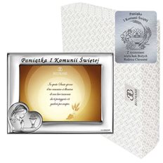 Ramka Srebrna Pamiątka I Komunii Świętej