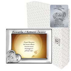 Ramka Srebrna Pamiątka I Komunii Świętej